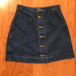 XS American Apparel Jean Skirt